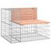 Banc de jardin design gabion 184x71x65,5 cm bois massif douglas - Photo n°3