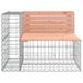 Banc de jardin design gabion 184x71x65,5 cm bois massif douglas - Photo n°4