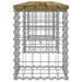 Banc de jardin design gabion 203x31x42 cm bois de pin imprégné - Photo n°4