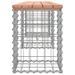 Banc de jardin design gabion 203x31x42cm bois massif de douglas - Photo n°4