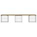 Banc de jardin design gabion 203x44x42 cm bois de pin imprégné - Photo n°3