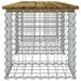 Banc de jardin design gabion 203x44x42 cm bois de pin imprégné - Photo n°4