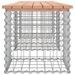 Banc de jardin design gabion 203x44x42cm bois massif de douglas - Photo n°4