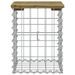 Banc de jardin design gabion 33x31x42 cm bois de pin imprégné - Photo n°3