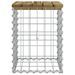 Banc de jardin design gabion 33x31x42 cm bois de pin imprégné - Photo n°4