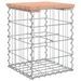 Banc de jardin design gabion 33x31x42 cm bois massif de douglas - Photo n°5