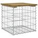 Banc de jardin design gabion 43x44x42 cm bois de pin imprégné - Photo n°1