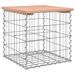 Banc de jardin design gabion 43x44x42 cm bois massif de douglas - Photo n°1