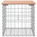 Banc de jardin design gabion 43x44x42 cm bois massif de douglas - Photo n°3