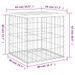 Banc de jardin design gabion 43x44x42 cm bois massif de douglas - Photo n°8