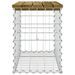 Banc de jardin design gabion 63x31,5x42 cm bois de pin imprégné - Photo n°4