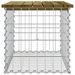 Banc de jardin design gabion 63x44x42 cm bois de pin imprégné - Photo n°4