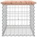 Banc de jardin design gabion 63x44x42 cm bois massif de douglas - Photo n°4