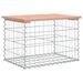 Banc de jardin design gabion 63x44x42 cm bois massif de douglas - Photo n°5