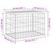 Banc de jardin design gabion 63x44x42 cm bois massif de douglas - Photo n°8