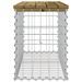 Banc de jardin design gabion 83x31,5x42 cm bois de pin imprégné - Photo n°4