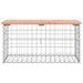 Banc de jardin design gabion 83x44x42 cm bois massif de douglas - Photo n°3