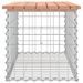 Banc de jardin design gabion 83x44x42 cm bois massif de douglas - Photo n°4