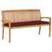 Banc de jardin empilable et coussin 159 cm Bois de teck massif 26 - Photo n°1