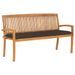 Banc de jardin empilable et coussin 159 cm Bois de teck massif 25 - Photo n°1