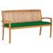 Banc de jardin empilable et coussin 159 cm Bois de teck massif 11 - Photo n°1