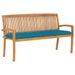 Banc de jardin empilable et coussin 159 cm Bois de teck massif 10 - Photo n°1