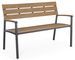 Banc de jardin en aluminium anthracite Daniel L 123 cm - Photo n°1