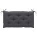 Banc de jardin et coussin anthracite 112 cm Bois de teck massif - Photo n°6