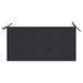 Banc de jardin et coussin anthracite 112 cm Bois de teck massif 2 - Photo n°6