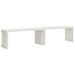 Banc de jardin extensible blanc 212,5x40,5x45cm bois massif pin - Photo n°1