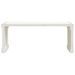 Banc de jardin extensible blanc 212,5x40,5x45cm bois massif pin - Photo n°4