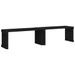 Banc de jardin extensible noir 212,5x40,5x45 cm bois massif pin - Photo n°1