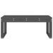 Banc de jardin gris 110x38x45 cm bois massif de pin - Photo n°3