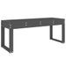 Banc de jardin gris 110x38x45 cm bois massif de pin - Photo n°5