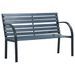 Banc de jardin Gris 112 cm Bois de sapin massif - Photo n°1