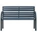 Banc de jardin Gris 112 cm Bois de sapin massif - Photo n°2