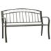 Banc de jardin Gris 120 cm Acier - Photo n°1