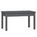 Banc de jardin gris 80x44x45 cm bois massif de pin - Photo n°1