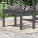 Banc de jardin gris 80x44x45 cm bois massif de pin - Photo n°3