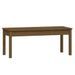 Banc de jardin marron miel 109x44x45 cm bois de pin massif - Photo n°1