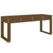 Banc de jardin marron miel 110x38x45 cm bois de pin massif - Photo n°1