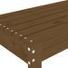 Banc de jardin marron miel 110x38x45 cm bois de pin massif - Photo n°6