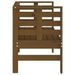 Banc de jardin marron miel 111,5x53x71 cm bois massif de pin - Photo n°5