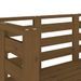 Banc de jardin marron miel 111,5x53x71 cm bois massif de pin - Photo n°7