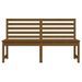 Banc de jardin marron miel 157,5 cm bois de pin massif - Photo n°4