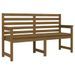 Banc de jardin marron miel 159,5x48x91,5 cm bois de pin massif - Photo n°1