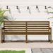 Banc de jardin marron miel 203,5x48x91,5 cm bois de pin massif - Photo n°2