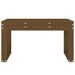 Banc de jardin marron miel 80x38x45 cm bois de pin massif - Photo n°3