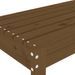 Banc de jardin marron miel 80x38x45 cm bois de pin massif - Photo n°6