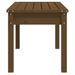 Banc de jardin marron miel 80x44x45 cm bois de pin massif - Photo n°5